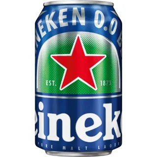 Heineken Premium pilsener 0.0 bier blik