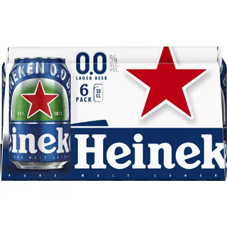Heineken Premium Pilsener 0.0 Bier Blik 6 x 330ml 6-pack