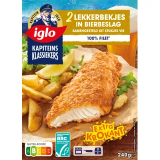 Iglo Viskraam lekkerbekjes in bierbeslag
