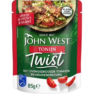 John West Tonijn Twist met Ovengedroogde Tomaten en Kruidendressing