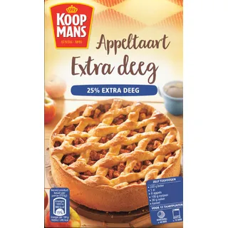 Koopmans Mix voor appeltaart met extra deeg