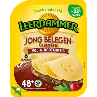 Leerdammer Jong Belegen Caractere plakken