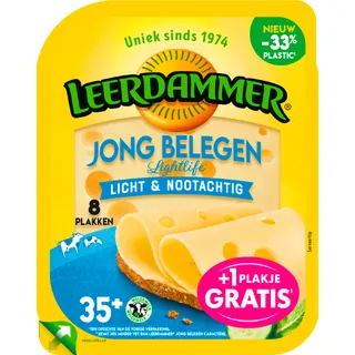 Leerdammer Lightlife jong belegen 35+ plakken