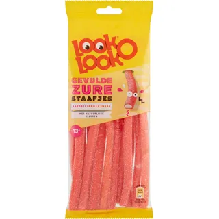 Look O Look Gevulde zure staafjes aardbei vanille