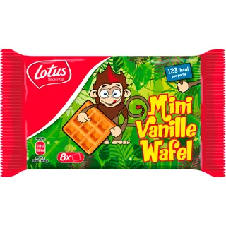 Lotus Wafels vanille aap 8-pack