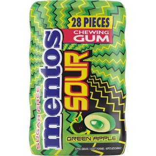 Mentos Gum Sour green apple