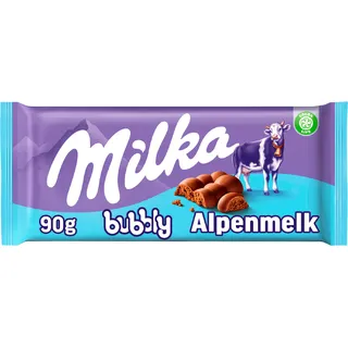 Milka Chocoladereep bubbly alpenmelk
