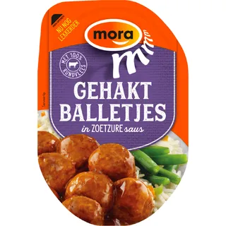 Mora Gehaktballetjes in zoetzure saus