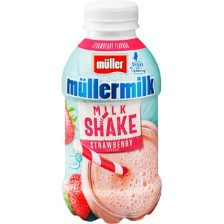 Muller Müller Müllermilk milkshake aardbeismaak