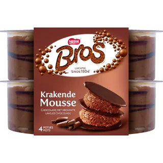 Nestlé Nestlé Bros melkchocolade mousse 4-pack