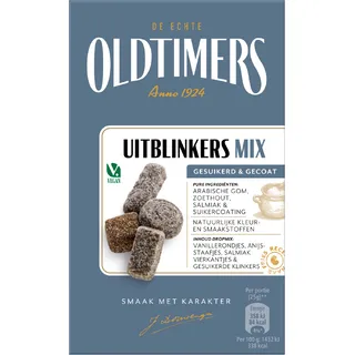 Oldtimers Uitblinkers Mix Gesuikerd & Gecoat 235 g Doos