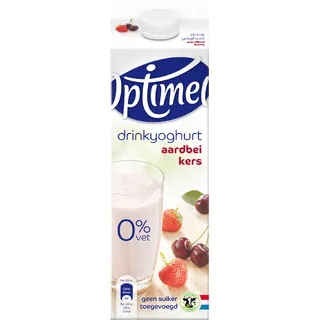 Optimel Drink aardbei-kers 0% vet