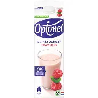 Optimel Drink framboos 0% vet