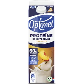 Optimel Proteïne drinkyoghurt perzik peer