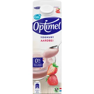 Optimel Yoghurt aardbei 0% vet