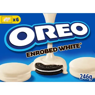 Oreo Koekjes omhuld met witte chocoladesmaak