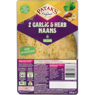 Patak's Naan garlic & coriander