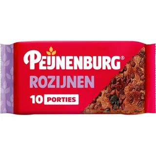 Peijnenburg Ontbijtkoek rozijnen ongesneden