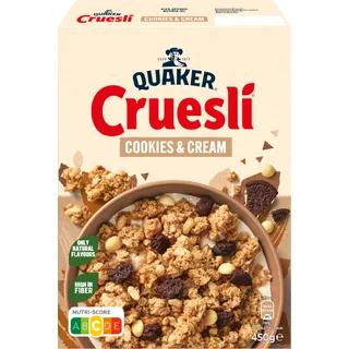 Quaker Cruesli cookies & cream