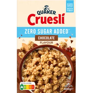Quaker Cruesli zero sugar added chocolate