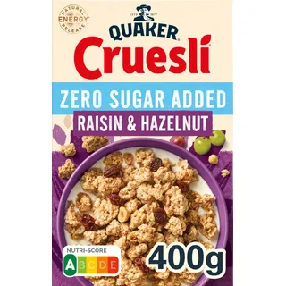 Quaker Raisin hazelnut zero sugar added