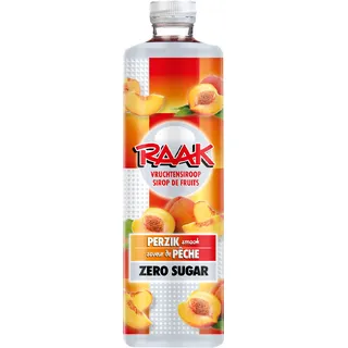 Raak Vruchtensiroop perzik zero sugar