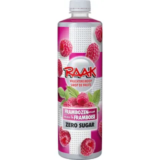 Raak Vruchtensiroop frambozen zero sugar