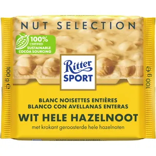 Ritter Sport Wit hele hazelnoot