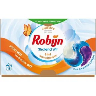Robijn 3-in-1 Wascapsules stralend wit