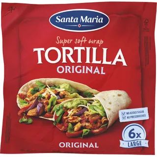 Santa Maria Tortilla wraps original 6x large