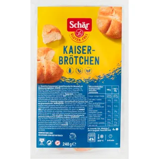 Schar Schär Kaiser brötchen glutenvrij