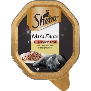 Sheba Mini filets n saus kip & kalkoen