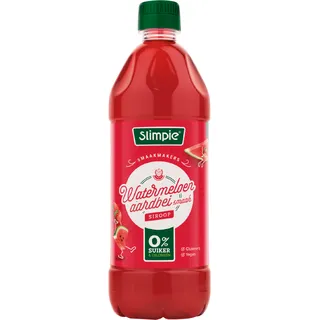 Slimpie Watermeloen aardbei siroop 0% suiker