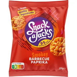 Snack A Jacks Crispies Barbecue Paprika Rijstwafels