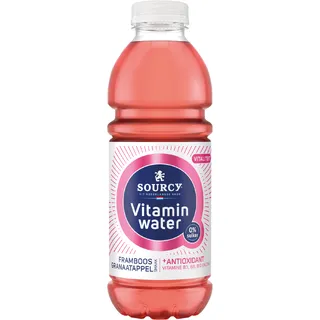 Sourcy Vitaminwater framboos granaatappel