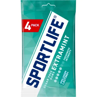 Sportlife Extramint sugar free gums 4-pack