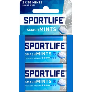 Sportlife Smashmint sugar free mints 2-pack