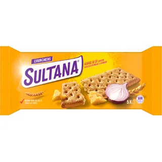 Sultana Crunchers kaas & ui smaak