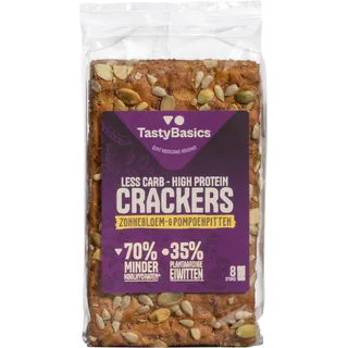 TastyBasics Low carb-high protein cracker zonnebloem