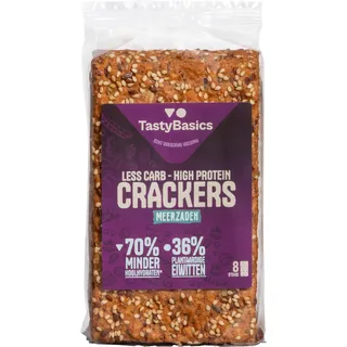 TastyBasics Low carb-high protein cracker meerzaden