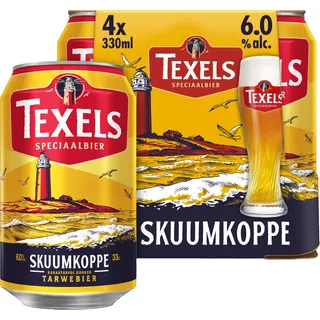 Texels Skuumkoppe Bier Blik 4 x 330ml 4-pack