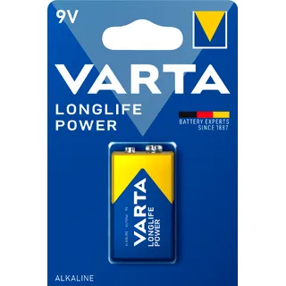 Varta Longlife power 9V alkaline batterijen