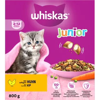 Whiskas Brokken junior met kip 2-12 maanden