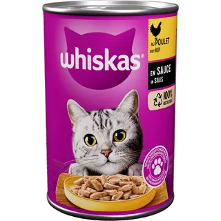 Whiskas Adult 1+ jaar kip in saus