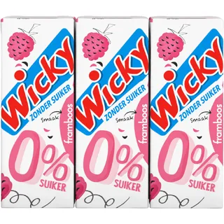 Wicky Framboos 0% suiker 6-pack