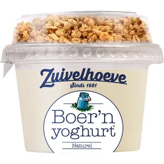 Zuivelhoeve Boer'n yoghurt naturel & muesli