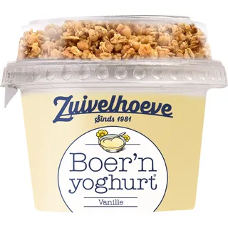 Zuivelhoeve Boer'n yoghurt vanille & muesli