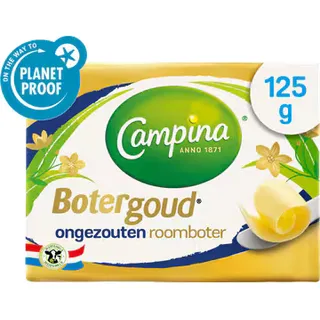Campina Botergoud ongezouten roomboter