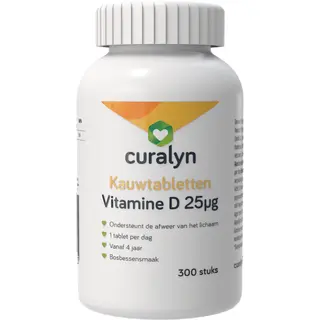 Curalyn Vitamine D Kauwtabletten 25mg