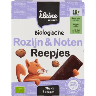 De Kleine Keuken Biologische rozijn & noten reepjes